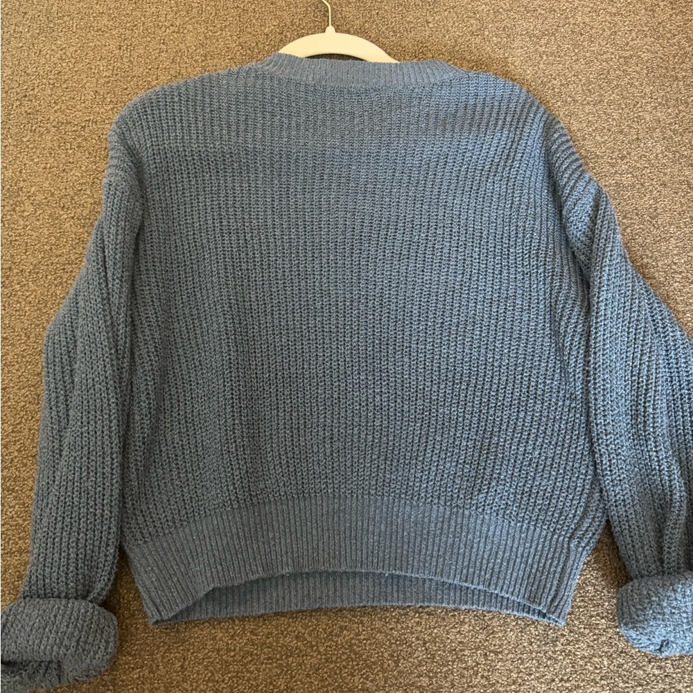 Shein Blue knit oversized Sweater